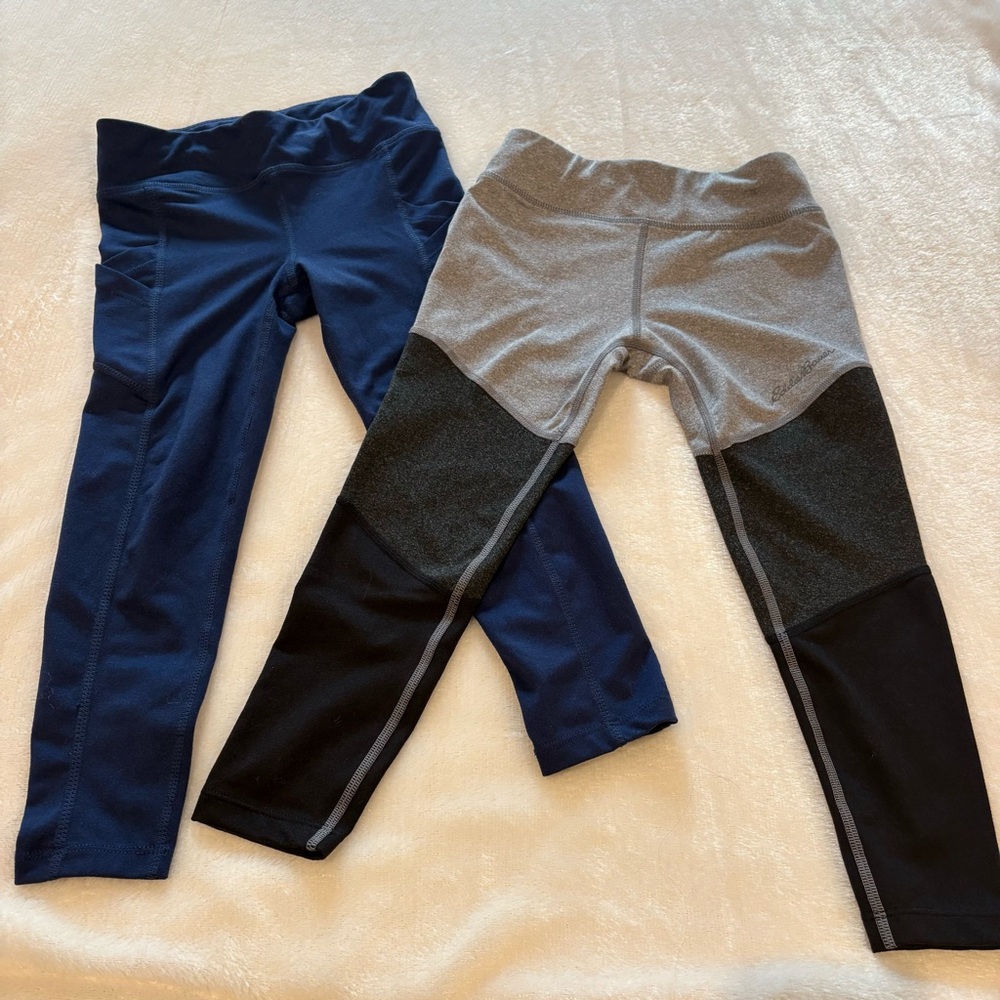 Bundle of 2 girls’ Eddie Bauer leggings